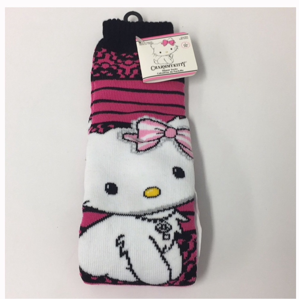 🌹✅ Charming KittyPink Slipper Socks.
